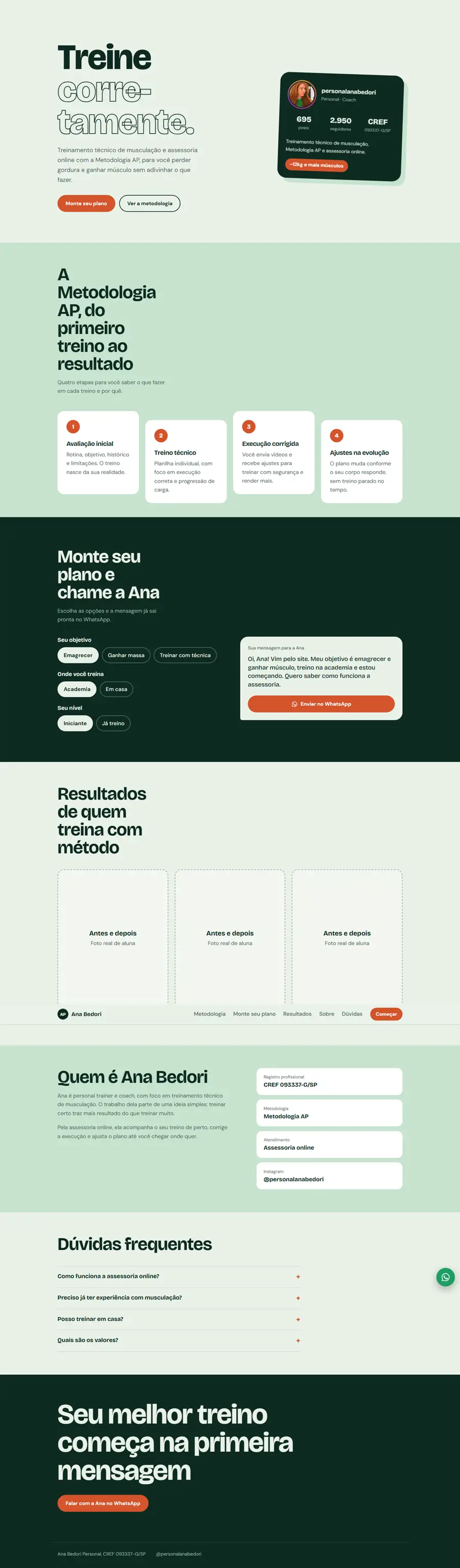 Site da Ana Bedori